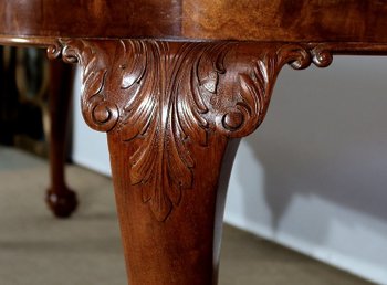 Mahogany Rectangular Table, Chippendale style - Early XXth