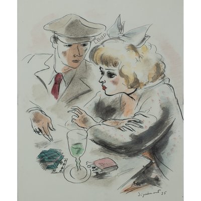 André Dignimont: "Kartenspiel"