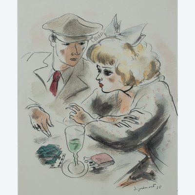 André Dignimont: "Kartenspiel"