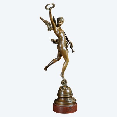 Bronzo intitolato "Ai Vincitori" firmato A.Manuela fine XIX secolo