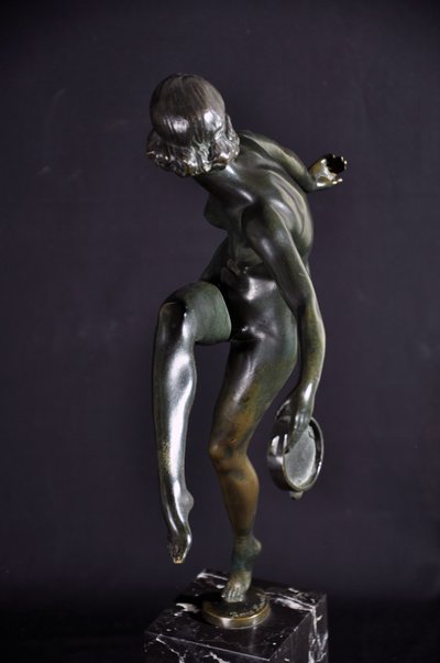 Pierre Laurel bronze titled Dancer with a Tambourine, early 20th century