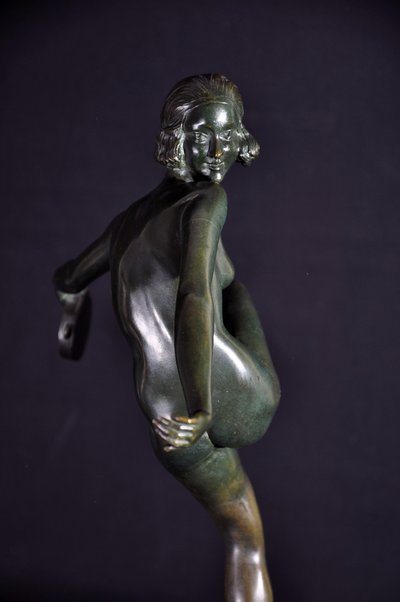 Pierre Laurel bronze titled Dancer with a Tambourine, early 20th century