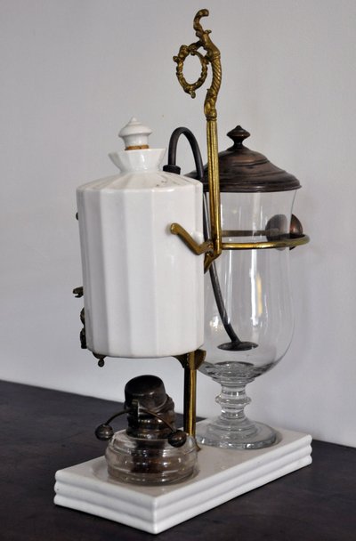Siphon coffee maker known as a balance coffee maker, Napoleon III period