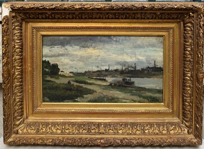 Octave Gallian (1855-1918) – Industrielandschaft, um 1890