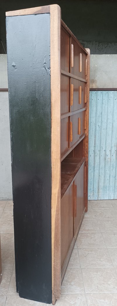 Grande libreria buffet in teak 1950