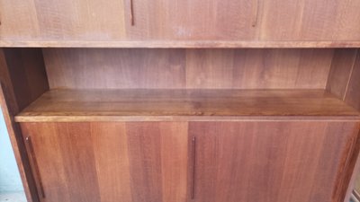 Grande libreria buffet in teak 1950