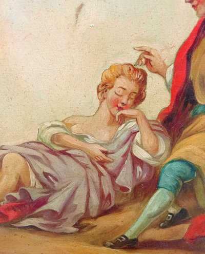 Ancien miroir trumeau 