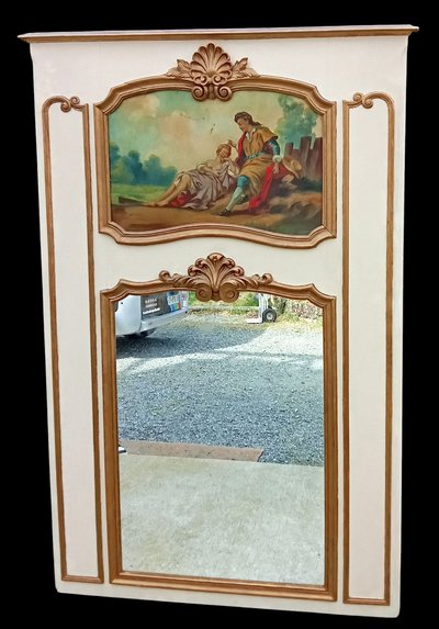 Ancien miroir trumeau 