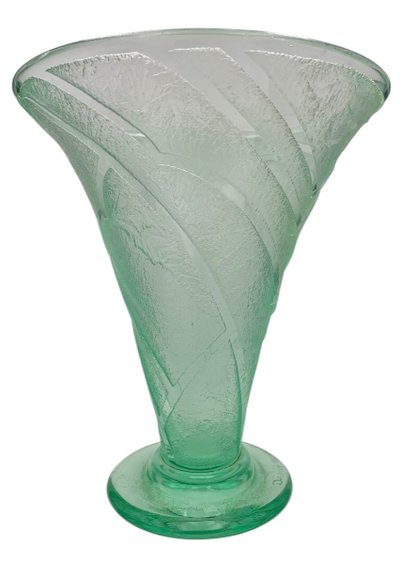 Daum Nancy - Vaso con decorazione geometrica Art Déco
