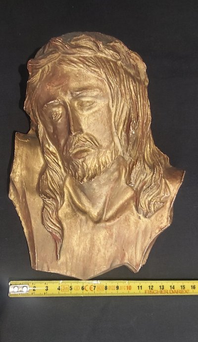 Plaster head of Christ