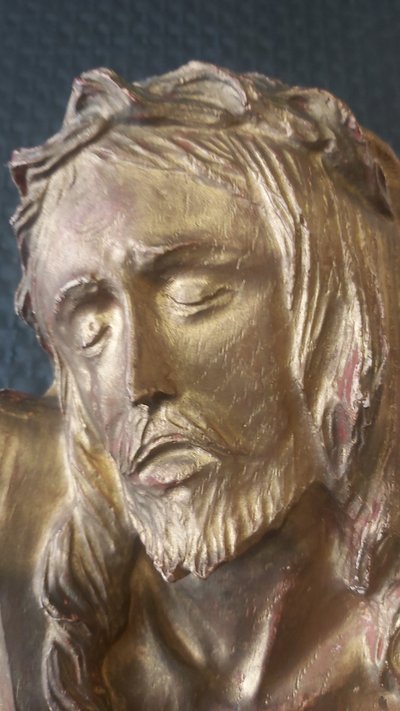 Plaster head of Christ