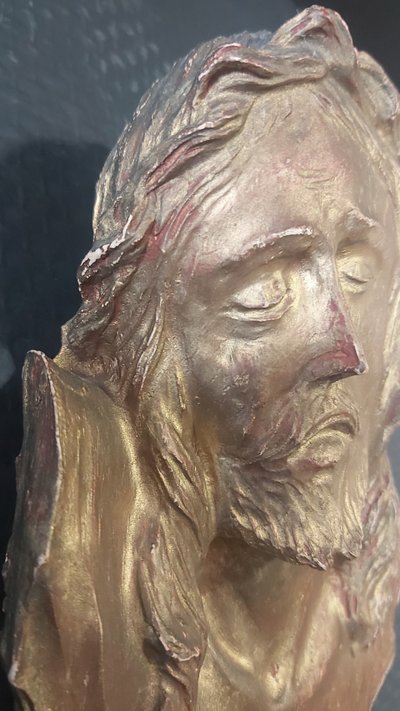 Plaster head of Christ