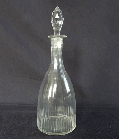 Decanter per vino in cristallo tagliato Baccarat o Le Creusot - XIX secolo circa 1840