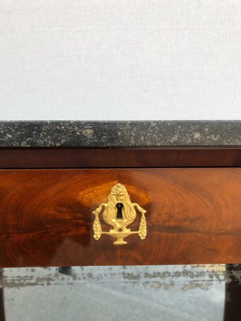 Console En Acajou Et Marbre « retour D’Égypte ». Empire, XIXe Siècle