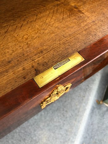 Console En Acajou Et Marbre « retour D’Égypte ». Empire, XIXe Siècle