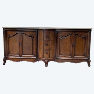 Walns Walnussbüro in Walnuss und Marmor in Walish Walnut
