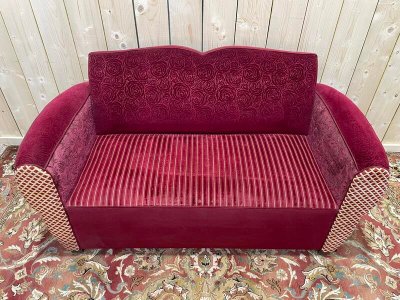 Art Deco Club Convertible Bed Sofa