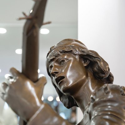 Scultura - Oysel Il Trovatore, Emile Boisseau (1842-1923) - Bronzo