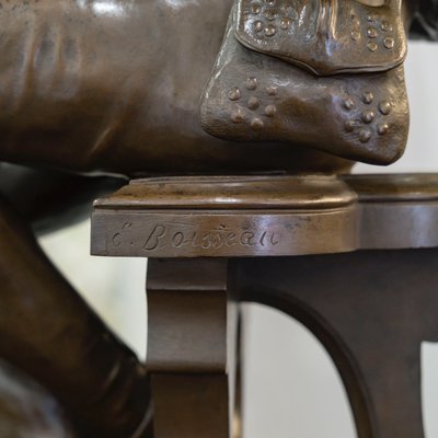Scultura - Oysel Il Trovatore, Emile Boisseau (1842-1923) - Bronzo