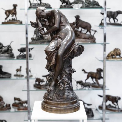 Sculpture - Le Sommeil , Luca Madrassi (1848-1919) - Bronze