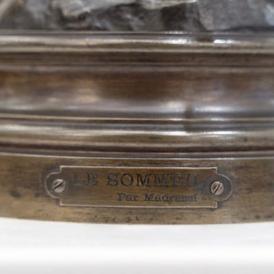 Sculpture - Le Sommeil , Luca Madrassi (1848-1919) - Bronze
