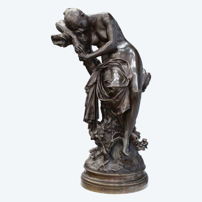 Sculpture - Le Sommeil , Luca Madrassi (1848-1919) - Bronze