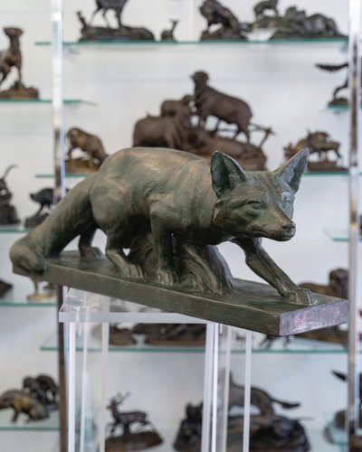 Sculpture - Le Renard , Henri Bargas - Terre Cuite