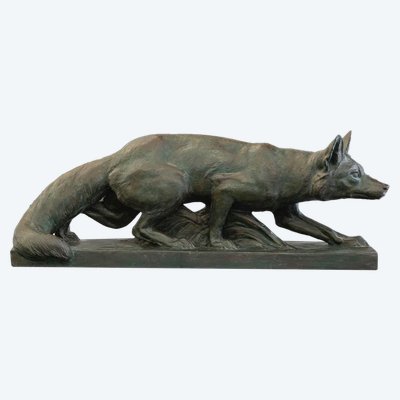 Sculpture - Le Renard , Henri Bargas - Terre Cuite