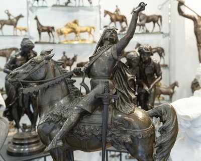 Scultura - Clovis Vainqueur, Édouard Drouot (1859-1945) - Bronzo