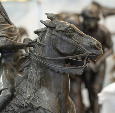 Scultura - Clovis Vainqueur, Édouard Drouot (1859-1945) - Bronzo