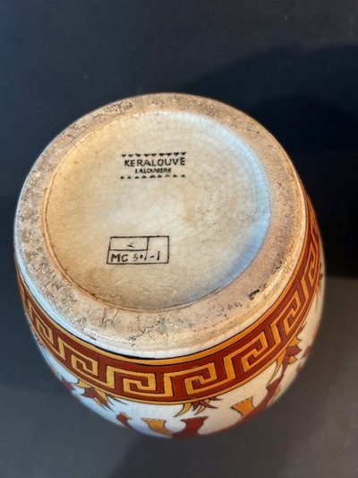 Pair of Keralouve Vases "La Louvière" - Elephant Model