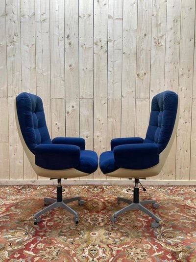 Pair of office armchairs 1970