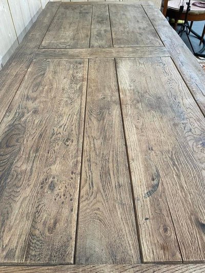 Solid oak monastery table