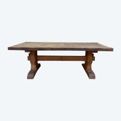 Solid oak monastery table
