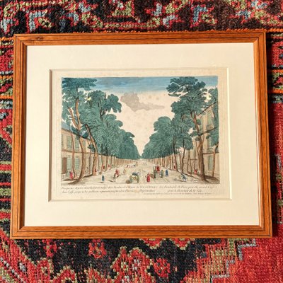 Paris, Vier Guckkastenbilder, 18. Jahrhundert