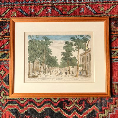 Paris, Vier Guckkastenbilder, 18. Jahrhundert