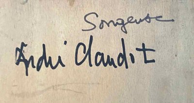 Dipinto HSP "La Songeuse" Nudo di André CLAUDOT (1892-1982) + cornice