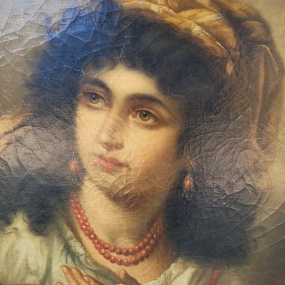 V Caprile, Portrait d'Un Couple De Napolitains, Fin XIXème Siècle