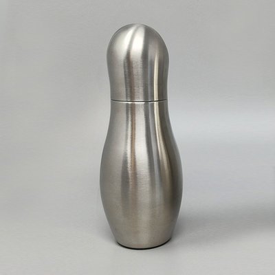 1970s Gorgeous "Bowling" Cocktail Shaker With Ice Bucket Tauma by Guzzini. Made in Italy