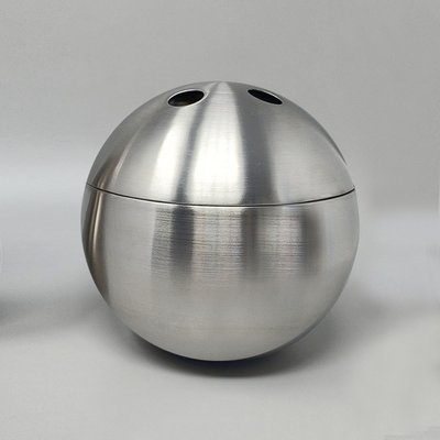 1970s Gorgeous "Bowling" Cocktail Shaker With Ice Bucket Tauma by Guzzini. Made in Italy