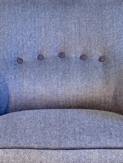 Pair of Wool Armchairs