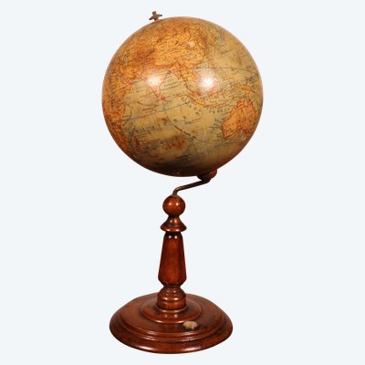 Terrestrial Globe Erd Globus - 19th Century