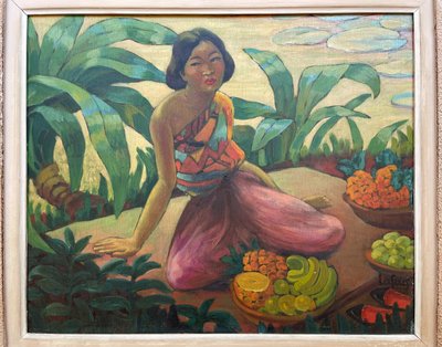 „Der laotische Obstverkäufer“, Léa Lafugie (1890-1972)