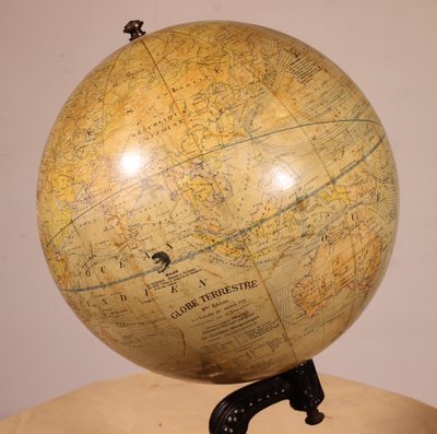 Terrestrial Globe By L. Windels - Brussels Circa 1910