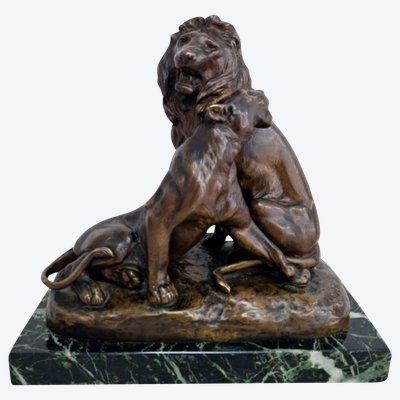 Exceptional bronze signed Louis RICHE, gold medalist