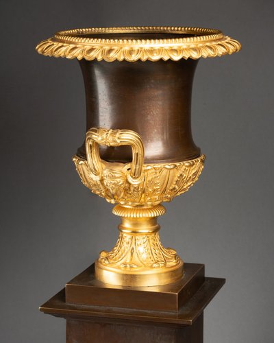 Pair of Medici Bronze Vases, 19th Century