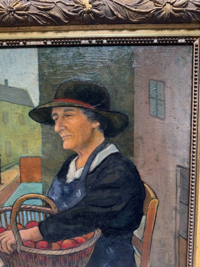 Französische Schule der Moderne – Apfelverkäufer, um 1900