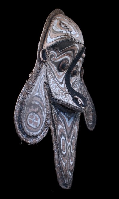 Masque de pignon, art tribal , art océanien, art traditionnel, Papouasie Nouvelle Guinée