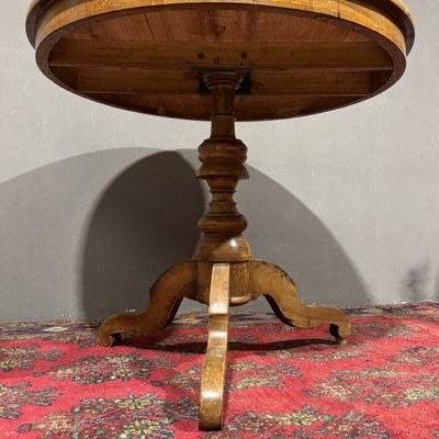 Table ancienne marquetée de Sorrente, 19ème siècle