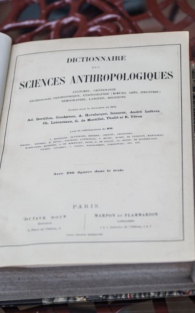 DICTIONARY OF ANTHROPOLOGICAL SCIENCES